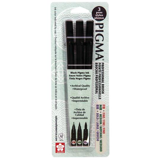 Pigma brush pen black Clearance